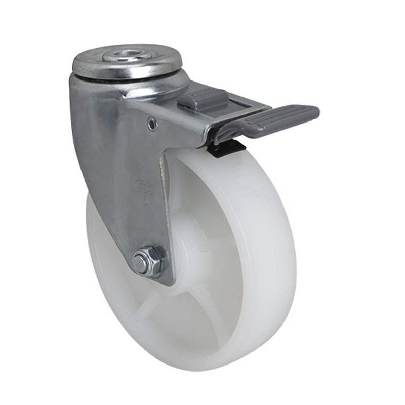 EDL Medium 5''130Kg Bolt Hole Plastic Dual Brake PA Caster50185H-505-25
