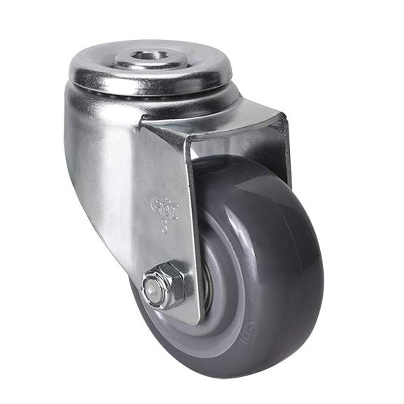 EDL Medium 3" 150kg Bolt Hole Swivel PU Caster 50173-503-76