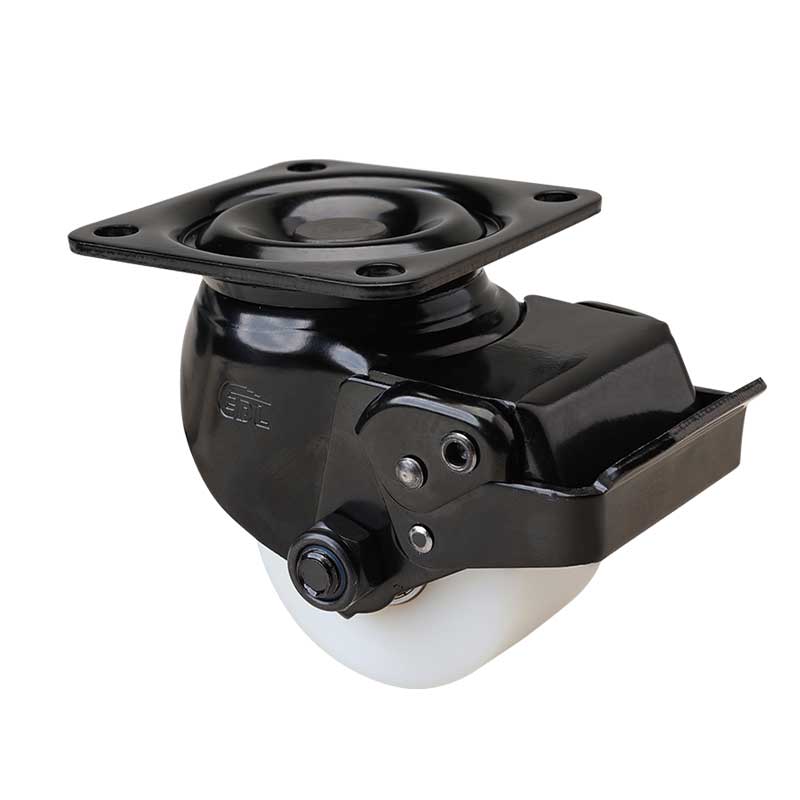 易得力低重心2.5寸450kg萬向剎車尼龍MC設備腳輪M433225E-M4325-26
