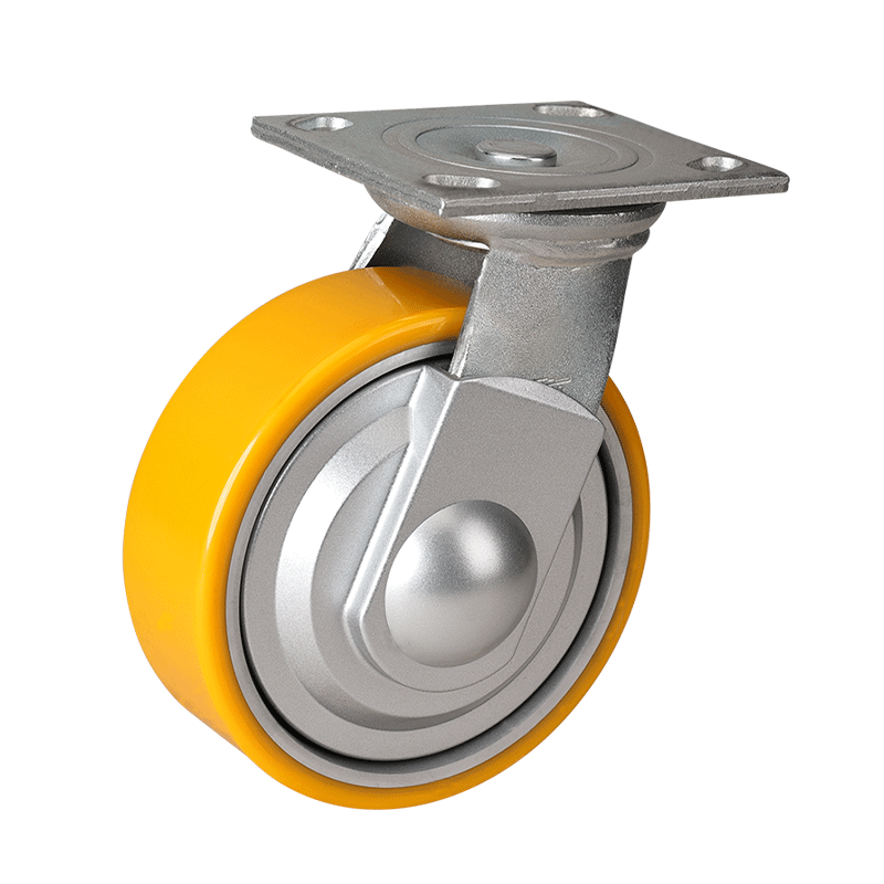 EDL Anti-winding Heavy 6''420Kg Plate Swivel TPU Caster L73116-L736-86A